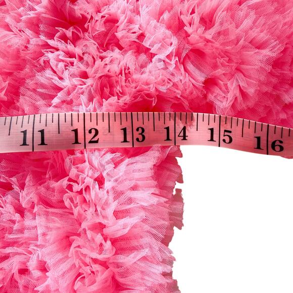 Selezza London Tulle Mini Dress Pink Blossom Dress XS Statement Party Designer - Picture 3 of 9